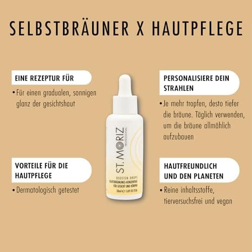 ST. MORITZ Selbstbräuner Face Mist - Für ein sanftes Bronzieren des Gesichts, ideal für tägliche Verwendung - Mit Pflanz