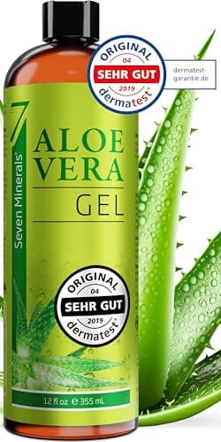 Aloe Vera Gel 99% Bio - 355 ml | ÖKO-TEST Sehr Gut | 100% Natur & Ohne Duftstoffe - Veganer Formel OHNE XANTHAN - aus EC