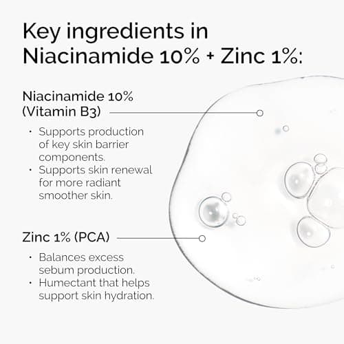 THE ORDINARY Niacinamid 10% + Zink 1% - Erfolgreiches Reinigungs- und Sommerspfefullyon Produkt für Misshalt und Überpr