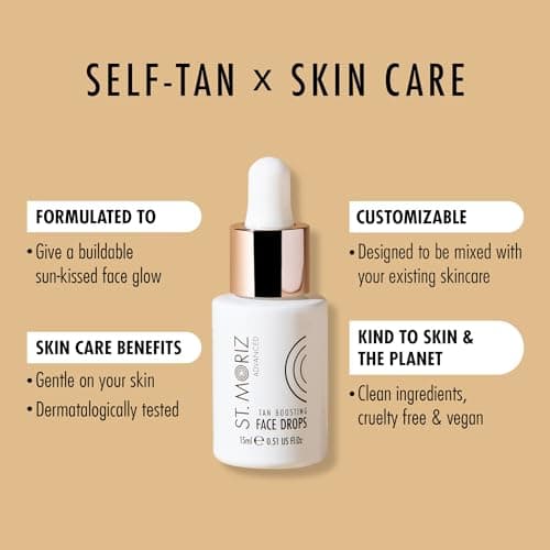 ST. MORITZ Selbstbräuner Face Mist - Für ein sanftes Bronzieren des Gesichts, ideal für tägliche Verwendung - Mit Pflanz