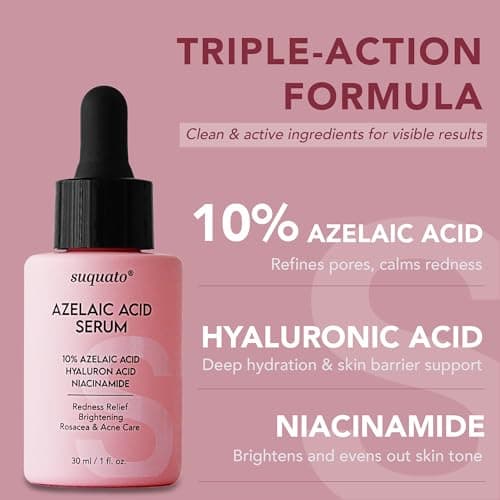 Azelainsäure Serum 10% - Antirötung & Aknestruczuk - Gesichtspflege für Rosacea & Rötungen (30ml)  
Azelainsäure Serum 1