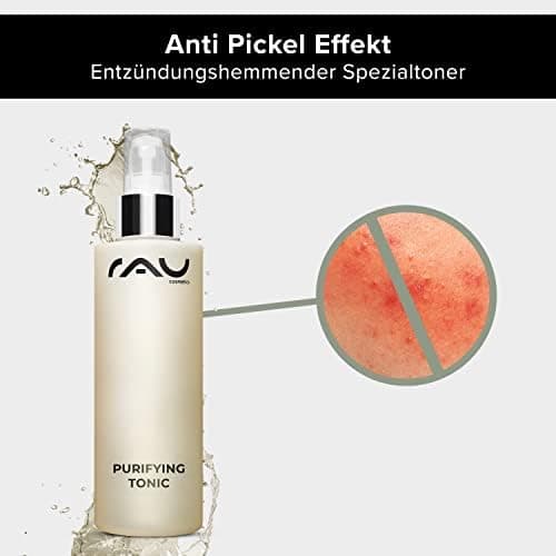 RAU Cosmetics Zink Gesichtswasser - Purifying Tonic für Mischhaut & fette Haut - Gesichtsreinigung gegen Pickel 200 ml -