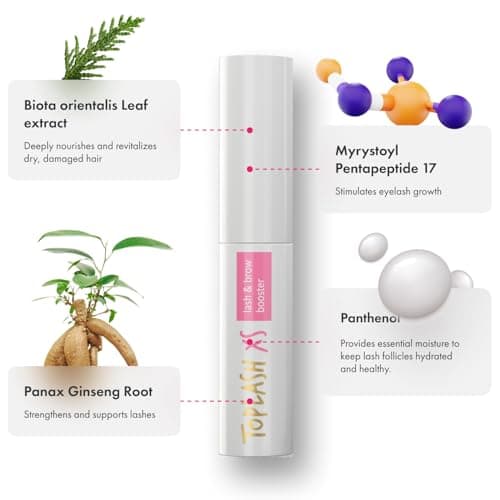 Wimpernwachstumsserum für längere dicke vollere Wimpern - natürliches Serum - 3 ml - Augenbrauenförderung