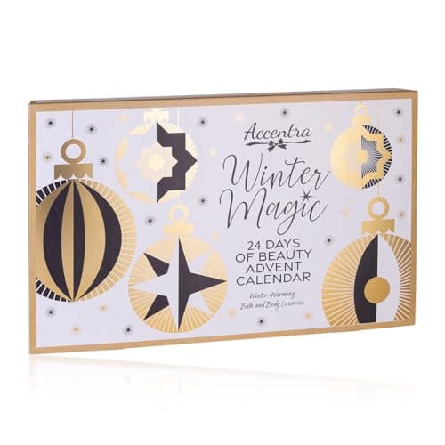 Accentra – Adventskalender Beauty WINTER MAGIC für Frauen mit 24 Wellness & Körperpflege Produkten – 3D Weihnachtskalend