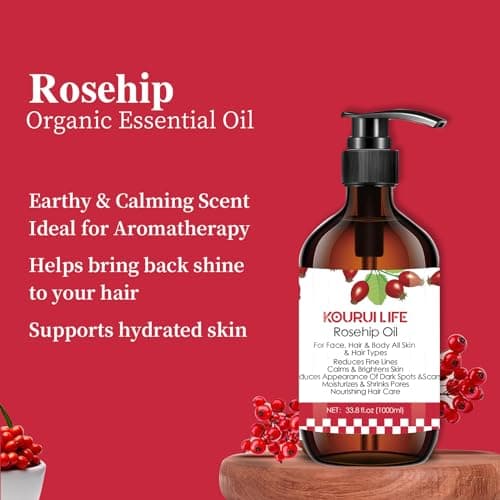 Jojobaöl Bio 1L - Hautpflege-Öl für Gesicht, Körper, Haare und Bart - 100% Rein und NatürlicheÖlös für natürliche Haut-