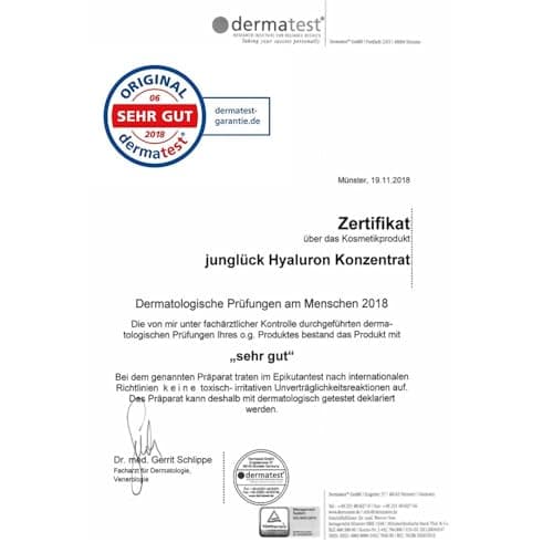 JUNGLÜCK Hyaluron Serum Hochdosiert für Altbewohner - Anti Aging Serum zur Verringerung von Trockenheitsfältchen
| JUNG