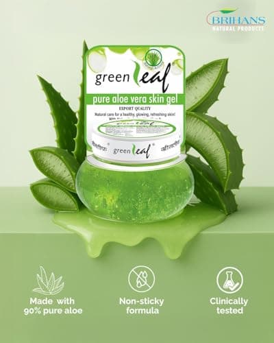 Green Leaf Pure Aloe Vera Skin Gel für sensiblesóbeweisbar bei Trockenheit und Reizungen  
| Green Leaf Pure Aloe Vera
