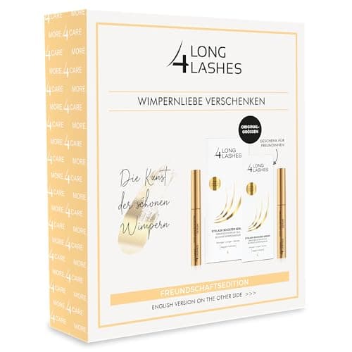 Long4Lashes FX5 - Doppelt POWER Wimpernserum | VEGAN | Eyelash Serum 3ml+3ml Sparset | atemberaubendes Wunderserum im Do