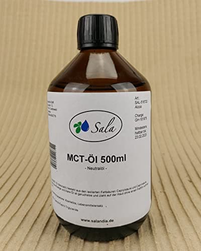 Sala Jojobaöl kaltgepresst BIO für Baby & Kind in Glasflasche 1 L EU Organic