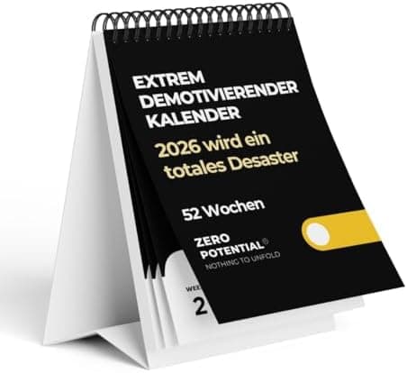 Demotivierender Adventskalender für Erwachsene - 30 Tage voller Hoffnungslosigkeit
| Erwachsener Demotivierender Advent