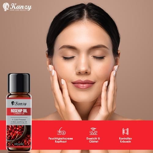 Kanzy Bio-Kalte-Druck-Jojobaöl 100% Reines Gold 120ml Gesichts- und Körperöl, Vegan & Hexanfrei, Anti-Falten, NATURALLY