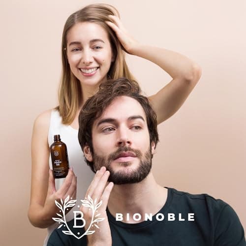 BIONOBLE Jojobaöl Bio Kaltgepresst für Sehnenpflege und Pickelregulation - Haare, Gesicht, Körper, Nägel - Hexanfrei, V