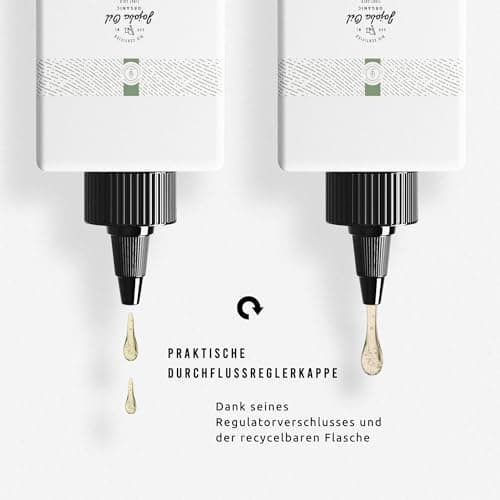 BIO Jojobaöl 100ml - Rein, Kaltgepresst - Reinigung und Pflege für Haut und Haare - Glasflasche
| 100ml BIO Jojobaöl -