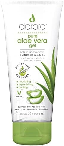 Derora Aloe Vera Gel | 100% Reine, Organische Aloe-Inhaltsstoffe zur Hautheilung | Tierversuchsfrei & Vegan, 500 ml