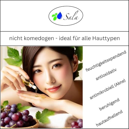 Sala Jojobaöl kaltgepresst BIO für Baby & Kind in Glasflasche 1 L EU Organic