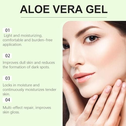 100% Rein Aloe Vera Feuchtigkeitscreme - 100ml für Beruhigende Hautpflege nach Sonnenbad, Natürliche Aloe-Creme für Gesi
