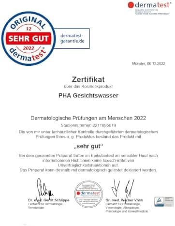 JUNGLÜCK PHA Gesichtswasser Veganer Mild Spray Toner | Klärt porentief, reinigt ohne Alkohol für empfindliche Haut | Pee