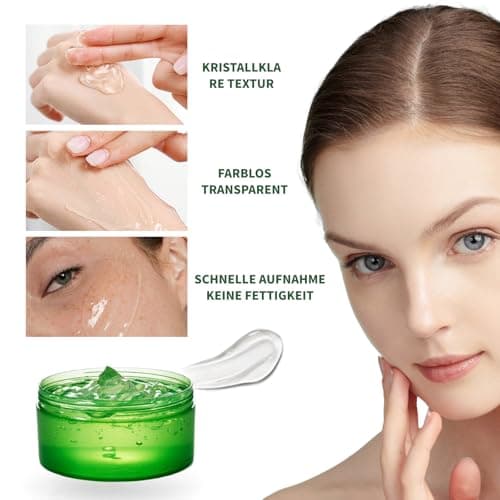 Natürliche Aloe Vera Feuchtigkeitscreme 99% Organisch Für Gesicht Und Körper - After Sun Pflege & Trockenheitsprobleme
