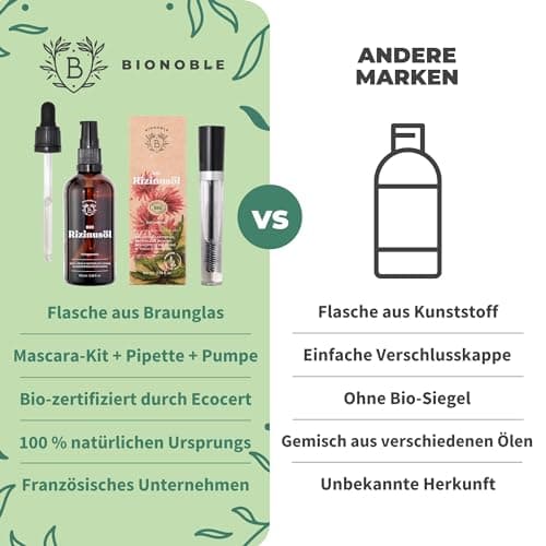BIONOBLE Jojobaöl Bio Kaltgepresst für Sehnenpflege und Pickelregulation - Haare, Gesicht, Körper, Nägel - Hexanfrei, V