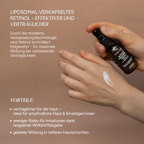 JUNGLÜCK Retinol Bakuchiol Serum - Hochwirksam für glatter Haut | Vegan & Well Aging Serum fördernde Zellerneuerung & Li