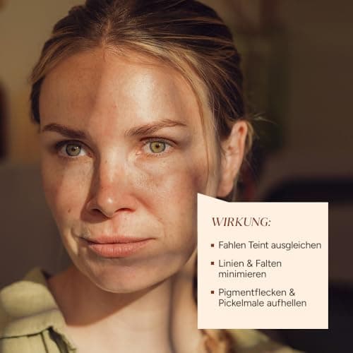 Hochdosiertes JUNGLÜCK Vitamin C Serum für strahlendes Gesicht - Anti Aging Serum gegen Pigmentflecken, Rötungen und Au