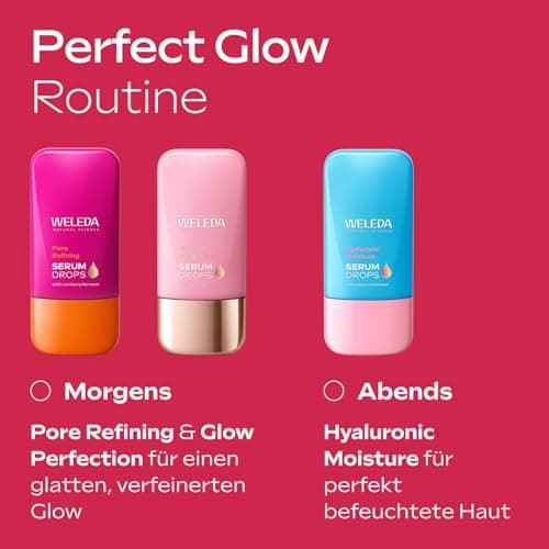 WELEDA Bio Sunkissed Bronzing Serum Drops naturkosmétique Feuchtigkeitsbooster Drops mit Yuzu - Vegan, 30ml für glatte,