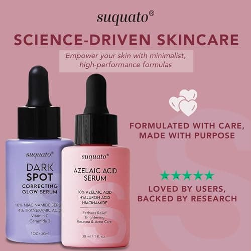 Azelainsäure Serum 10% - Antirötung & Aknestruczuk - Gesichtspflege für Rosacea & Rötungen (30ml)  
Azelainsäure Serum 1