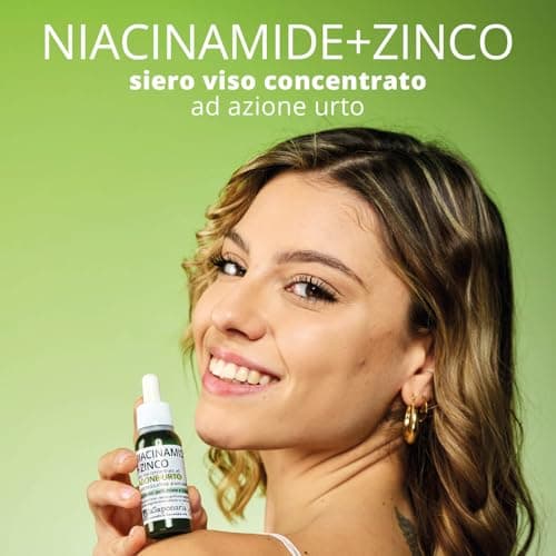 La Saponaria Niacinamid + Zink Anti-Alterungscreme für Fettige Haut mit Aknen und Vergrößerten Poren 30ml