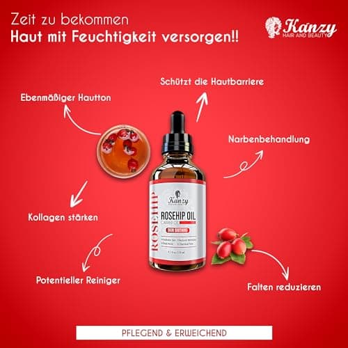 Kanzy Bio-Kalte-Druck-Jojobaöl 100% Reines Gold 120ml Gesichts- und Körperöl, Vegan & Hexanfrei, Anti-Falten, NATURALLY