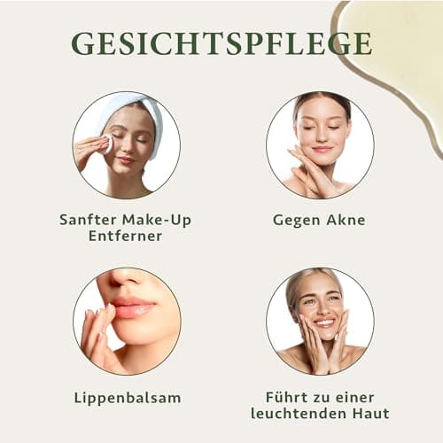 Satin Naturel Bio Jojobaöl 100ml – 100% Rein & Kaltgepresst – Gesichtsöl & Körperöl für Alle Hautarten – Vegane Naturpfl