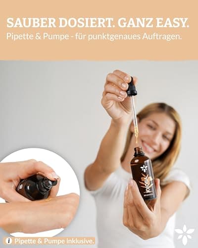 Heldengrün® BIO Jojobaöl - Sanftes Gesichtsöl & Haarepflege - Kosmetik für Gesicht, Haut & Haare COSMOS Organic von Ecoc