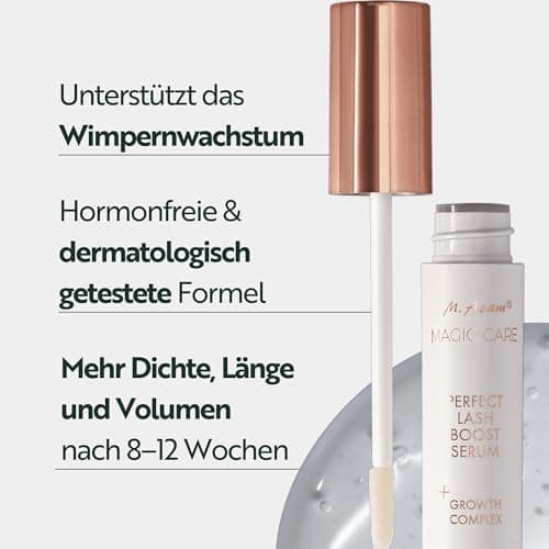 M. Asam MAGIC CARE Perfect Lash Boost Serum 7 ml - Wimpernserum für volle Wimpern und ausdruckstarke Augenbrauen, Follik