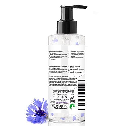 100% Reines Aloe Vera Gel für Gesicht und Körper - Feuchtigkeitscreme direkt aus Lanzarote Spanien - Trockene Haut leic