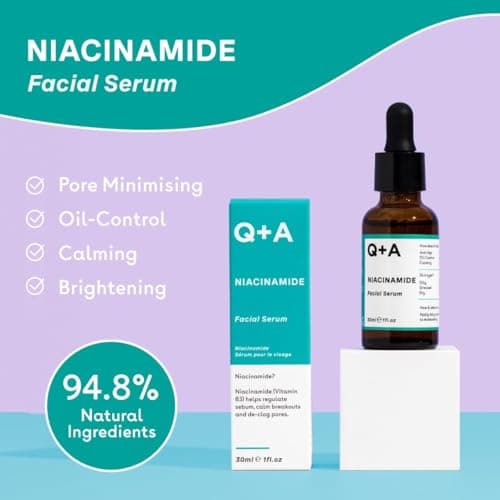 Azelainsäure-Serum Q+A mit porenminimierendem Zink-PCA & Antioxidantien für frische und glatte Haut (30ml)  
Azelainsäur