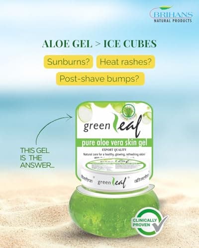 Green Leaf Pure Aloe Vera Skin Gel für sensiblesóbeweisbar bei Trockenheit und Reizungen  
| Green Leaf Pure Aloe Vera