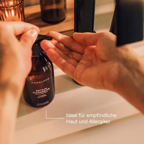 JUNGLÜCK Betain Handseife - Feuchtigkeitsspendendes, hautschonendes Handwaschgel pH-hautneutral für sehr empfindliche H