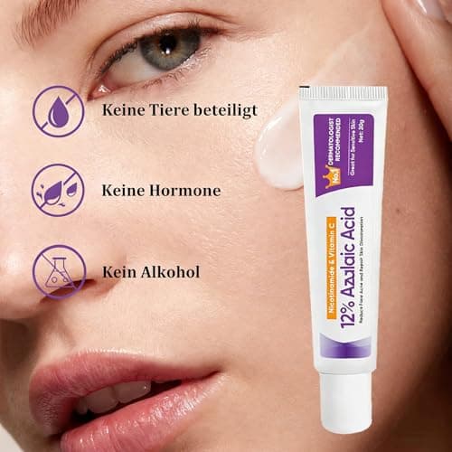 12% Azelaic Acid Serum - Anti-Pickel-Creme für rosAceatische Haut
| Azelainsäure Serum - Porenverkleinerung & Pickelred