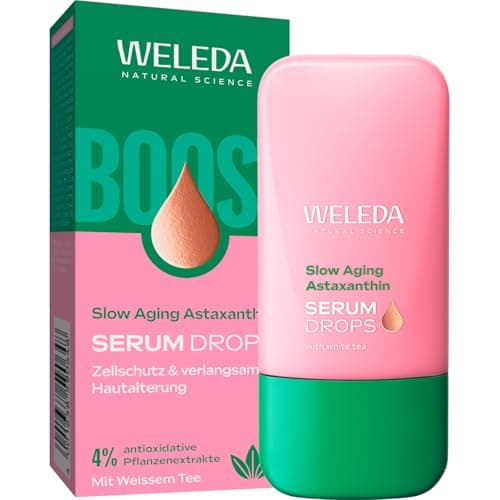 WELEDA Bio Sunkissed Bronzing Serum Drops naturkosmétique Feuchtigkeitsbooster Drops mit Yuzu - Vegan, 30ml für glatte,