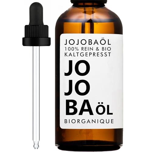 Jojobaöl BIO | 100% rein, natürlich und kaltgepresst | Pflege für Gesicht, Haare & Bart | 50 ml | Vegan & Cruelty Free |