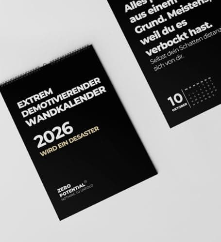 Demotivierender Adventskalender für Erwachsene - 30 Tage voller Hoffnungslosigkeit
| Erwachsener Demotivierender Advent