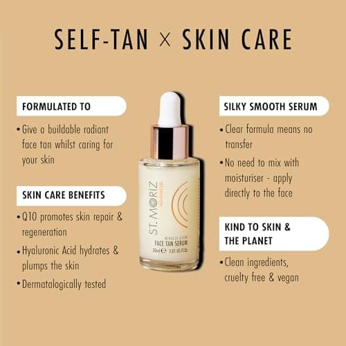 ST. MORITZ Selbstbräuner Face Mist - Für ein sanftes Bronzieren des Gesichts, ideal für tägliche Verwendung - Mit Pflanz