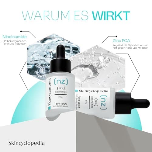 Skincyclopedia 10% Niacinamide Serum mit Zink für Pickelklingel, klärender Hautpflege, ent ☆klarat Unreinheiten, hochwir