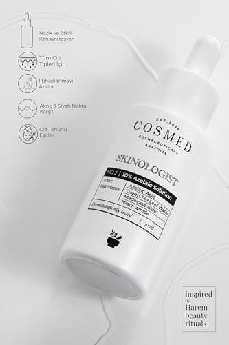 Cosmed Azelaic Solution - 10% Azelainsäure Gesichtsserum für Akne - Dermatologisch getestet - 30 ml  
Cosmed Azelaic Sol