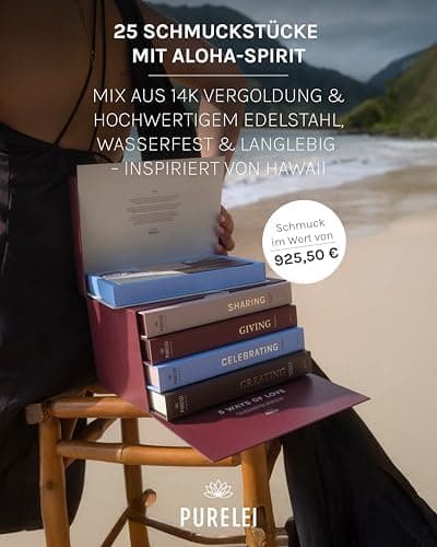 PURELEI® Bicolor Schmuck Adventskalender 2025 – 25 exklusive Schmuckstücke – Frauen Adventskalender nachhaltig und wiede
