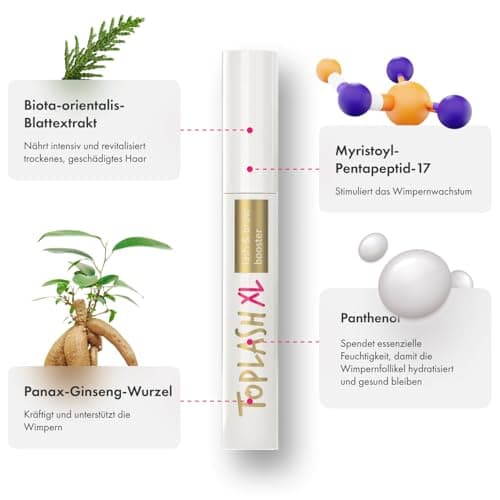 Wimpernwachstumsserum für längere dicke vollere Wimpern - natürliches Serum - 3 ml - Augenbrauenförderung