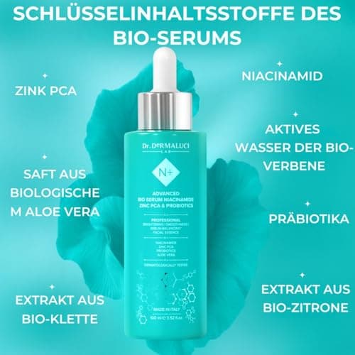 Gesichtsserum Niacinamid Aufhellend Für fettige & unreine Haut
| Gesichtsserum Porenverfeinernd 100ml NIACINAMID BIOMat