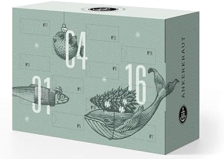 Ankerkraut "der Lütte" Adventskalender 2025 für Frauen, Männer und die ganze Familie, 24 Türchen zum Öffnen, Gewürze-Ide