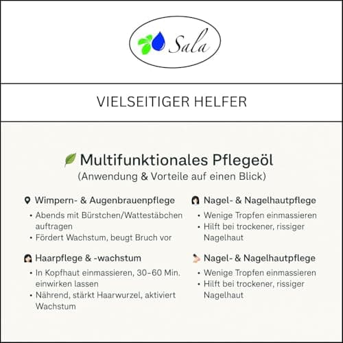 Sala Jojobaöl kaltgepresst BIO für Baby & Kind in Glasflasche 1 L EU Organic