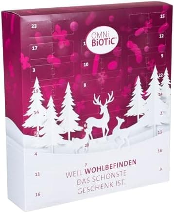 OMNi BiOTiC Adventskalender 2025 | Mikrobiom Adventkalender für Gesundheit | Perfekt zum Verschenken und Selbstgeschenke