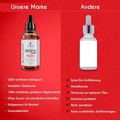 Kanzy Bio-Kalte-Druck-Jojobaöl 100% Reines Gold 120ml Gesichts- und Körperöl, Vegan & Hexanfrei, Anti-Falten, NATURALLY
